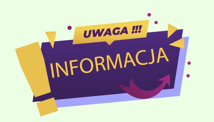 plakat informacyjny - informacja