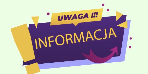 plakat informacyjny - informacja